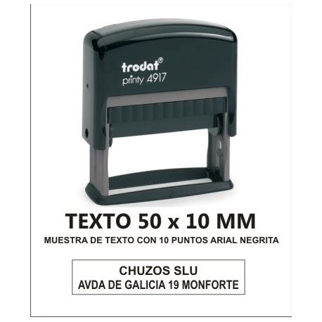 Sello Personalizado Automatico X Mm Trodat Chuzos Es