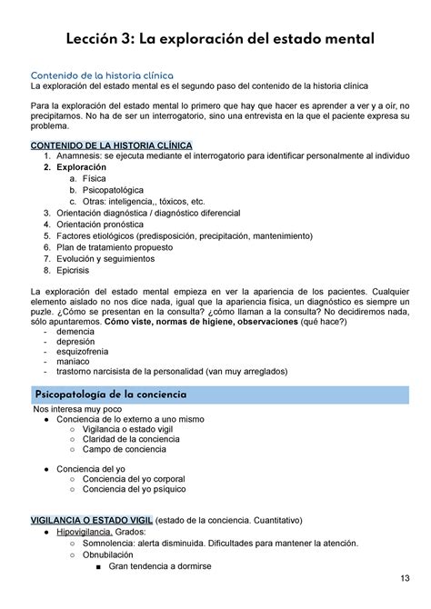 Tema 3 psicopato talarn Lección 3 La exploración del estado mental