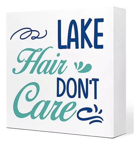 Letrero Madera Con Texto En Ingles Lake Hair Don T Letrero M Cuotas