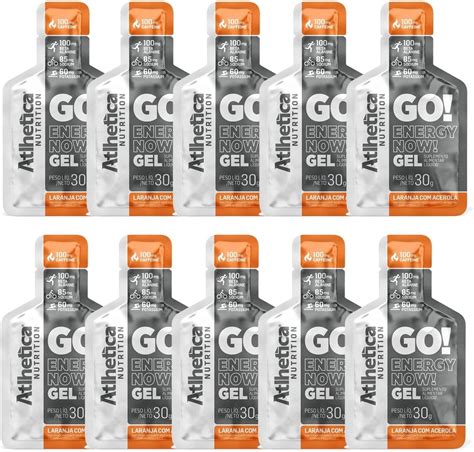 Atlhetica Nutrition Go Energy Now Gel Sach S De G Laranja