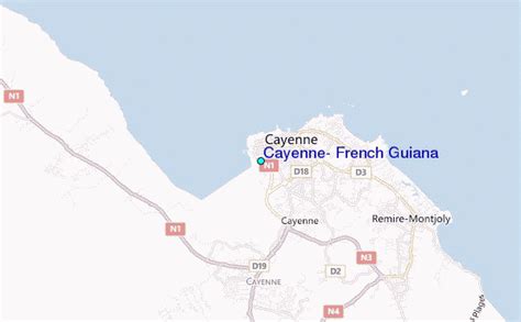 Cayenne, French Guiana Tide Station Location Guide