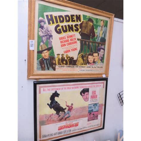 3-Vintage Framed Movie Posters - 3 X