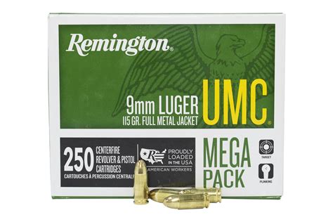 Remington 9mm 115 Gr Fmj Umc 250 Box Sportsman S Outdoor Superstore