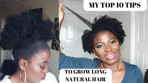 My Top 10 Tips To Facilitate Natural Hair Growth And Retain Length 4c Hair Kenny Olapade Youtube