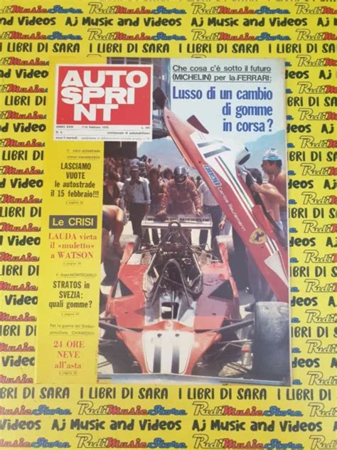 RIVISTA AUTOSPRINT SETTIMANALE Anno XVIII N6 7 14 Febbraio1978 NIKI