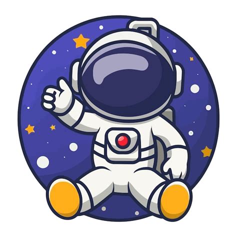 Premium Vector Astronaut Vector Illustration