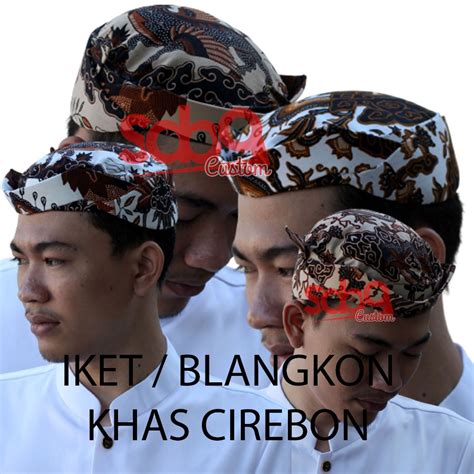 Jual Iket Blangkon Cirebon Sunda Jawa Motif Batik Keraton Iket Batik