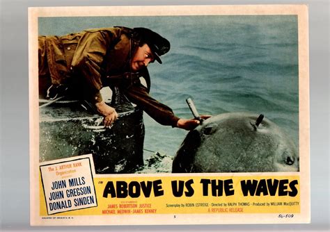 Amazon MOVIE POSTER ABOVE US THE WAVES LOBBY CARD 1956 5 JOHN