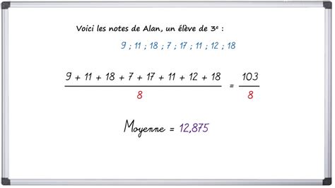 Calcul De La Moyenne D Orientation En Seconde Image To U