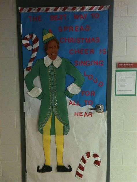 My Buddy The Elf Classroom Door Christmas Classroom Door Christmas Door Decorating Contest