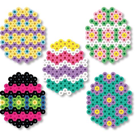 Create These Pretty Perler Easter Eggs To Decorate Your Egg Tree Or