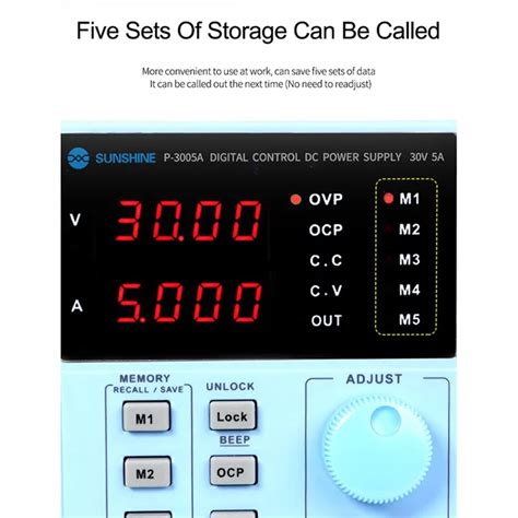 Sunshine P A V A Dc Laboratory Power Supply Digital Programmable