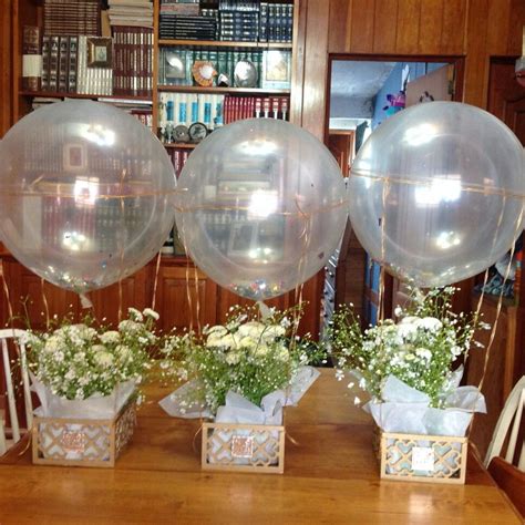 Arriba 100 Foto Sencillas Centros De Mesa Para Boda Con Globos Metalicos Lleno