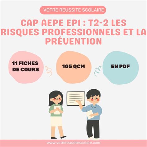 FICHES COURS QCM T2 2 LES RISQUES PROFESSIONNELS CAP AEPE V