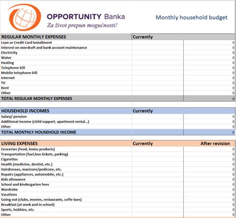 18+ Handy Household Budget Templates [Excel & Word] - Templates Show