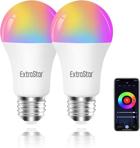 Extrastar Ampoule Intelligente Wifi Ampoule A E Couleur Rgb