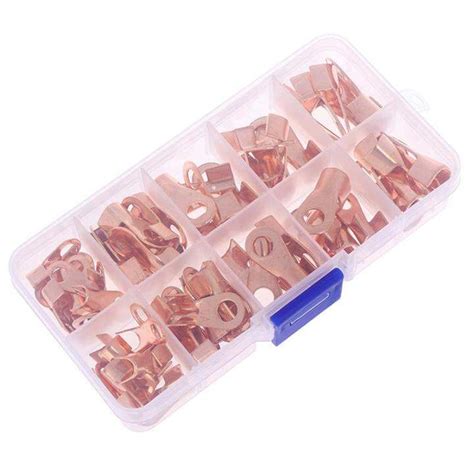 Copper Tube Terminal Set Battery Welding Cable Lug Ring Crimp