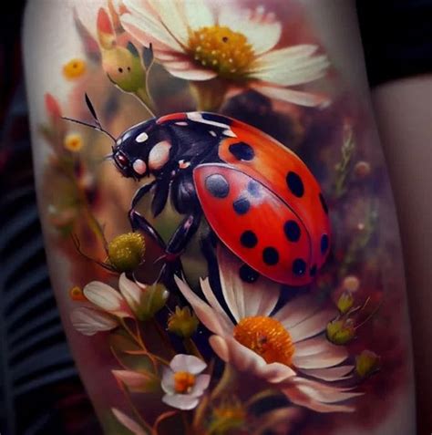 Ladybug Tattoo Designs With Meanings Sao Viet