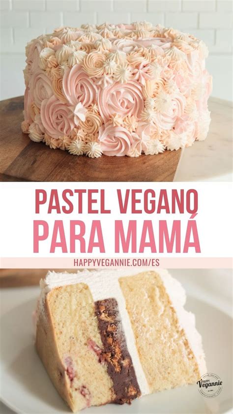 Pastel Vegano De Vainilla Con Ganache De Chocolate Y Galleta Happy