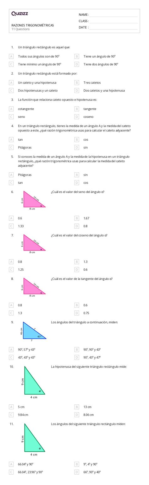 50 Razones Y Tasas Hojas De Trabajo Para Grado 4 En Quizizz Gratis E