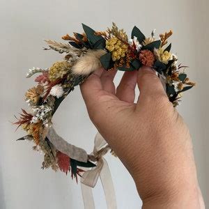 Dried Flower Crown Newborn Crown Flower Crown Halo Baby Etsy