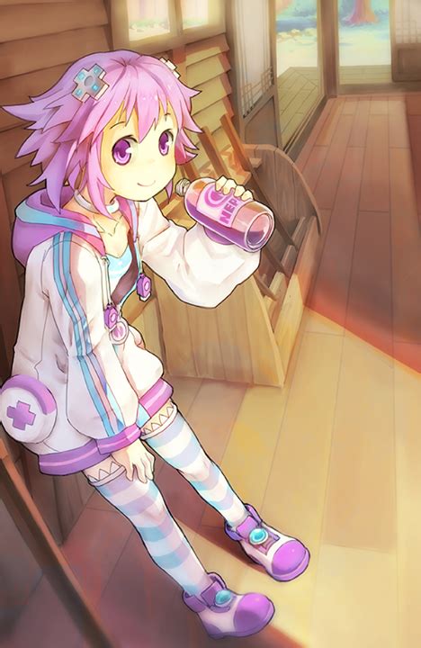 Nep Nep Drinking Nep Bull Hyperdimension Neptunia Know Your Meme