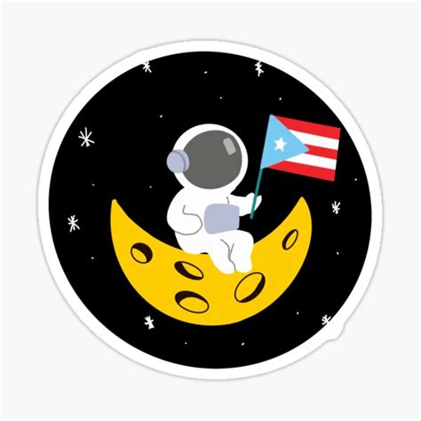 Boricua Aunque Naciera En La Luna Sticker For Sale By Boricuasennc