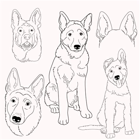 German Shepherd SVG - MasterBundles