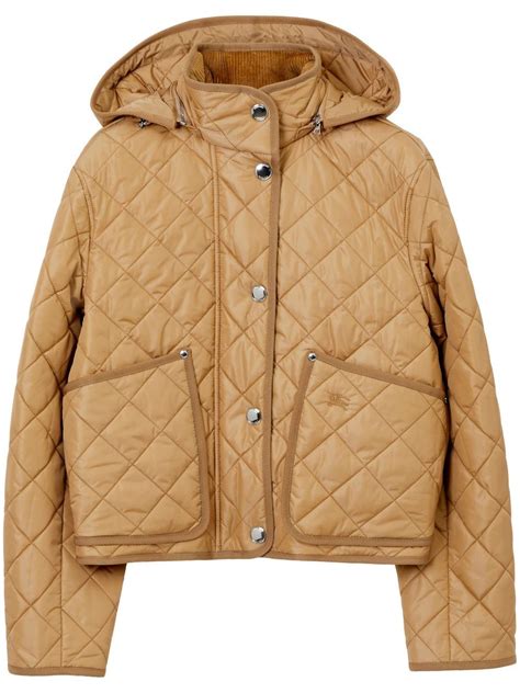 Burberry Diamond Quilted Hooded Jacket Eraldo Us