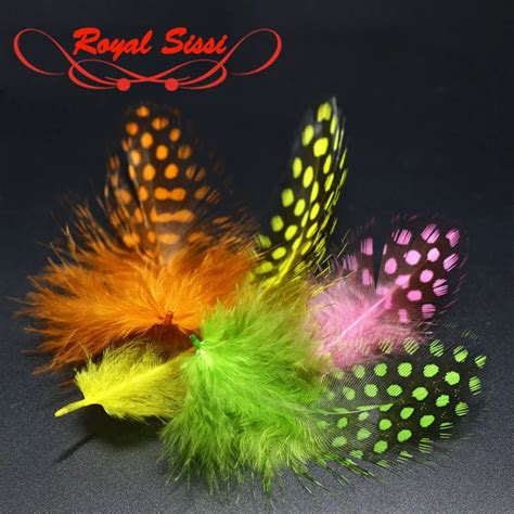 Aliexpress.com : Buy 50pcs pack fly tying Guinea Hen saddle hackle ...