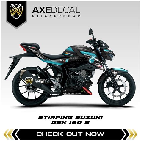 Striping Gsx 150s Motorcycle Sticker Suzuki Gsx S Petronas List