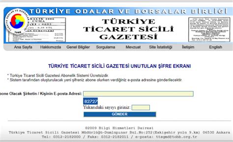 Ticaret Sicil Gazetesi Sorgulama St End Stri Haber