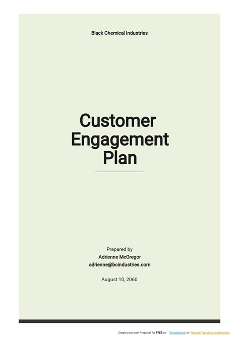 Customer Engagement Plan Template - Google Docs, Word, Apple Pages, PDF | Template.net