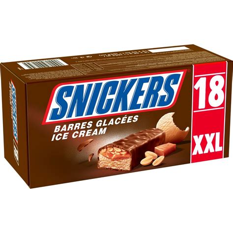 Snickers Barre Glacée Au Caramel Et à La Cacahuète 18 Pièces 864g Pas