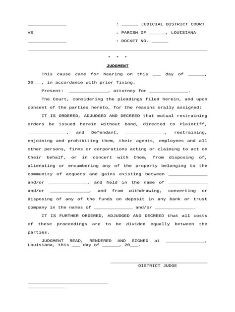 Mutual Restraining Divorce Doc Template Pdffiller