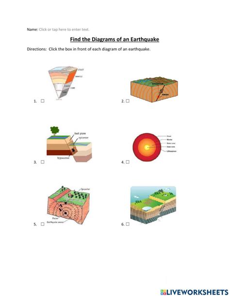 Find The Diagrams Of An Earthquake Worksheet | Anatomy Worksheets