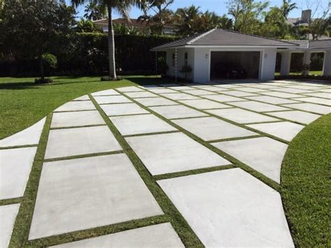 Top 50 Best Concrete Driveway Ideas - Front Yard Exterior Designs