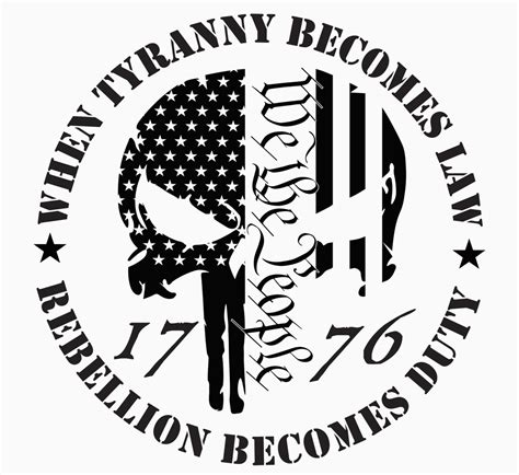 Tyranny Becomes Law Rebellion Becomes Duty 2nd Amendment 1776 Decal