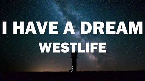 Westlife I Have A Dream Audio Lyrics Youtube