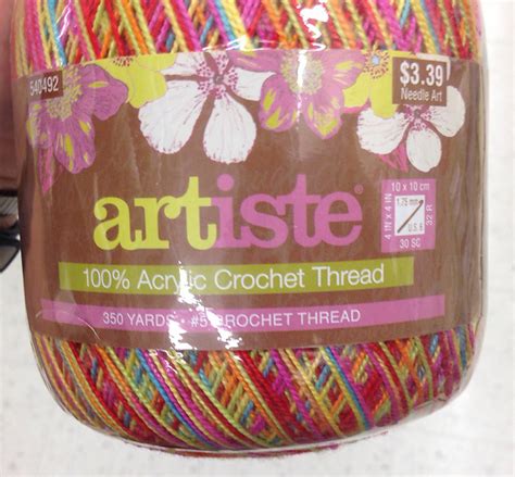 Ravelry Artiste 100 Acrylic Crochet Thread 5