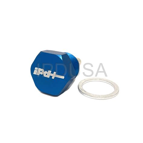 Magnetic Oil Pan Drain Plug Billet Aluminum Blue Ipd Volvo