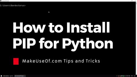 Install Pip In Python Windows Command Prompt