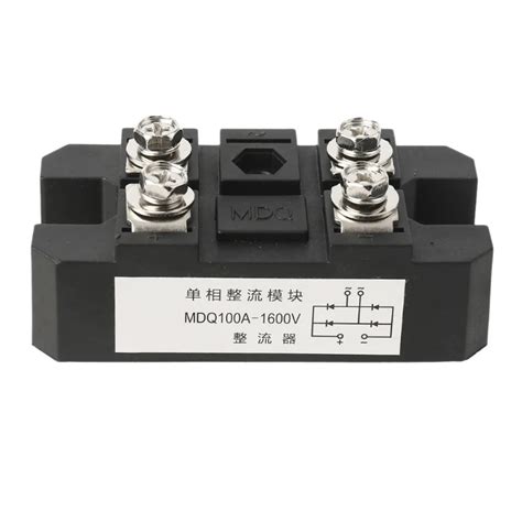 Mdq Terminals Black Single Phase Diode Bridge Rectifier A High