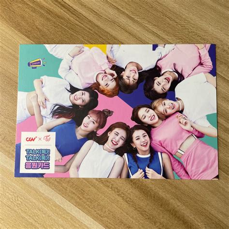 Rare Twice Rare Cgv X Twice Postcard Pc Photocard Group Twicecoaster