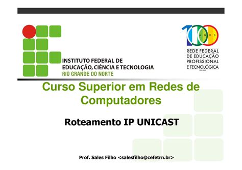 Roteamento Ip Simulador Pt Curso Superior Em Redes De Computadores