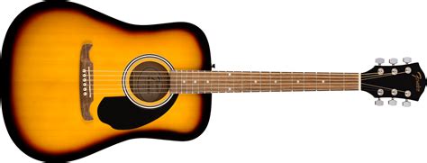 Fender Fa Dreadnought Walnut Fingerboard Sunburst Acoustic Guitar