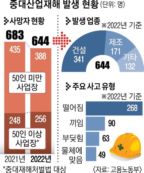 중대재해법 1년 법 적용 사업장 사망자는 늘었다 서울신문