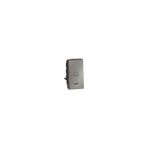 Legrand Arteor 6a 1 Way Sp Square Magnesium Bell Push With Indicator