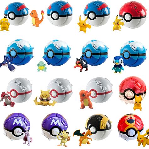 Pokemon Bola Pokeball Anime Figura Pikachu Squirtle Bolso Monstro