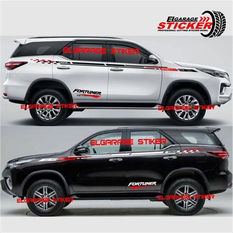 Stiker Mobil Toyota Fortuner Cutting Stiker Variasi Body Fortuner